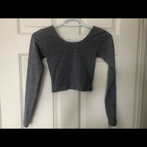 Grey crop top